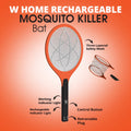 Electric Mosquito Killer Racket | Fast-Action Fly &amp; Insect Zapper with Safety Mesh
