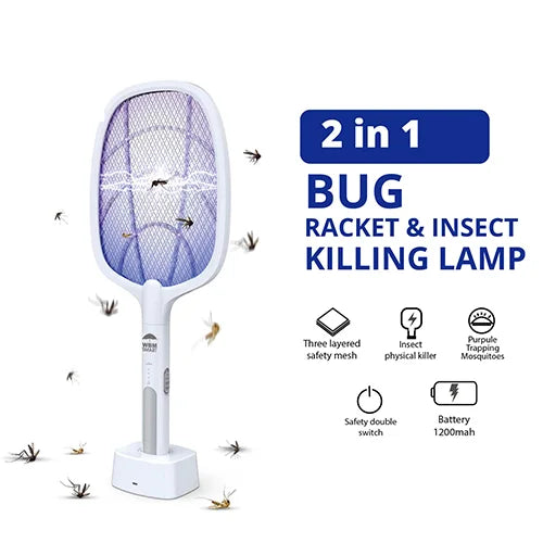 Premium Rechargeable Mosquito & Flying Insect Killer Racket