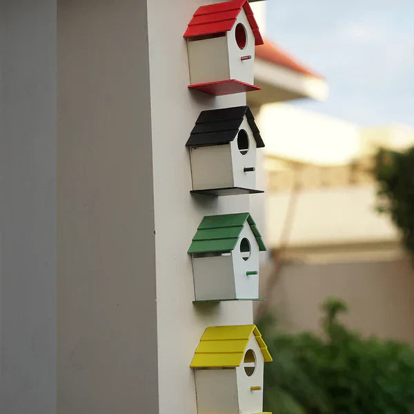PVC Bird House Waterproof New Style (Pack Of 4)