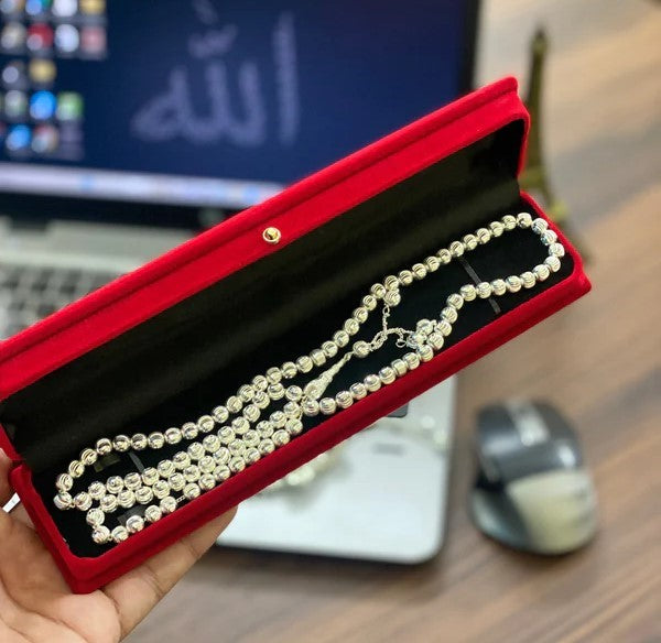 Italian Chandi Tasbih (With Free Gift Box Packing)